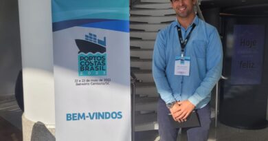 Rafael Brito, secretário de Meio Ambiente, no congresso Portos e Costas Brasil 2023, em Balneário Camboriú